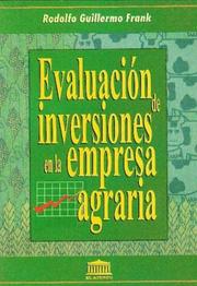 Cover of: Evaluacion de Inversiones En La Empresa Agraria