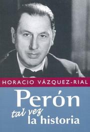 Cover of: Perón: tal vez la historia