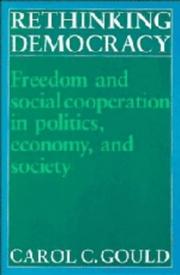 Cover of: Rethinking democracy: freedom and social cooperation in politics, economy, and society