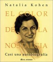 Cover of: El color de la nostalgia: casi una autobiografía