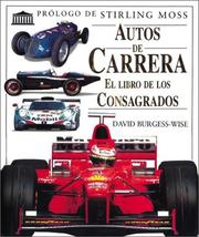 Cover of: Autos de Carrera - Libro de Los Consagrados by David Burgess-Wise
