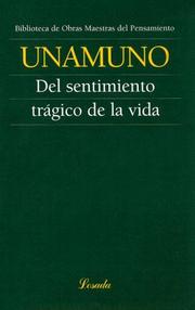 Cover of: del Sentimiento Tragico de La Vida (Biblioteca de Obras Maestras del Pensamiento) by Miguel de Unamuno
