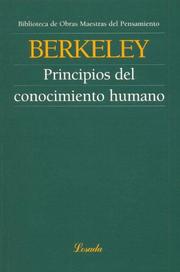 Cover of: Principios Del Conocimiento Humano