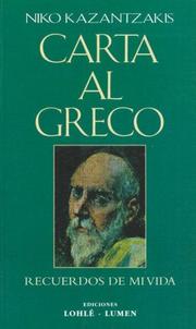 Cover of: Carta Al Greco by Nikos Kazantzakis