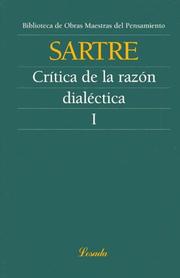 Cover of: Critica De La Razon Dialectica (Obras Maestras Del Pensamiento) by Jean-Paul Sartre
