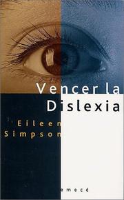 Cover of: Vencer la dislexia by Eileen Simpson