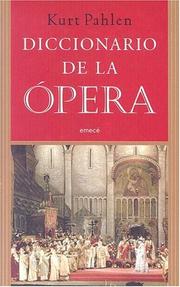 Cover of: Diccionario de La Opera