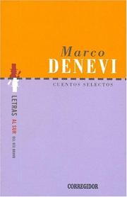 Cover of: Cuentos Selectos La Narrativa Historica De Escritores Latinoamericanos (Coleccion Dramaturgos Argentinos Contemporaneos) by Marco Denevi, Corregidor