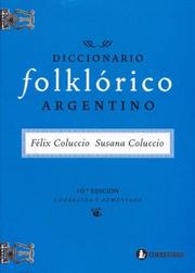 Cover of: Diccionario Folklorico Argentino