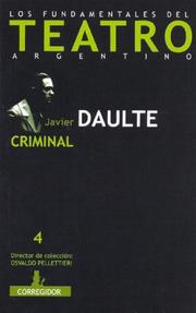 Cover of: Criminal by Javier Daulte