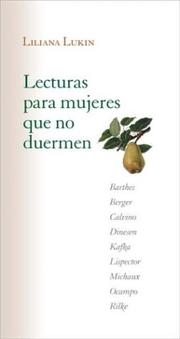 Cover of: Lectura Para Mujeres Que No Duermen (Antologias)