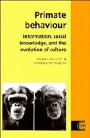 Cover of: Primate behaviour by Duane D. Quiatt