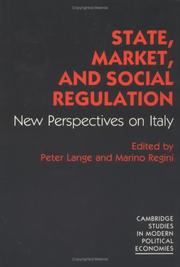 State, market, and social regulation by Peter Lange, Marino Regini