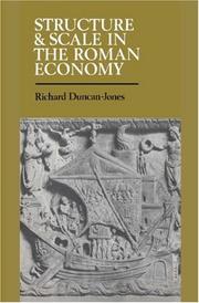Cover of: Structure and scale in the Roman economy by Richard Duncan-Jones