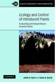 Cover of: Ecology and Control of Introduced Plants (Ecology, Biodiversity and Conservation)