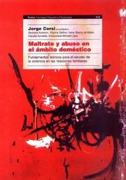 Cover of: Maltrato y Abuso En El Ambito Domestico by Veronica Aumann, Jorge Corsi, Virginia Delfino