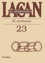 Cover of: El Seminario de Jacques Lacan Libro 23: El Sinthome 1975-1976
