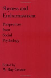 Cover of: Shyness and embarrassment: perspectives from social psychology