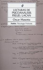 Cover of: Lecturas de Psicoanalisis by Oscar Masotta