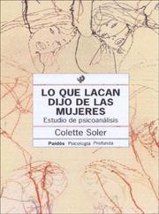 Cover of: Lo Que Lacan Dijo de Las Mujeres