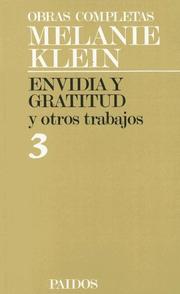 Cover of: Envidia y Gratitud y Otros Trabajos (Obras Completas de Melanie Klein)