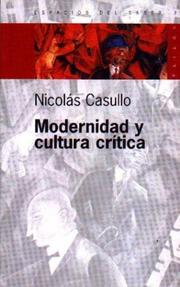 Cover of: Modernidad y cultura crítica