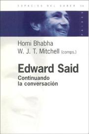 Cover of: Edward Said: Continuando La Conversacion