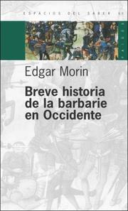 Cover of: Breve Historia de La Barbarie En Occidente (Espacios del Saber)