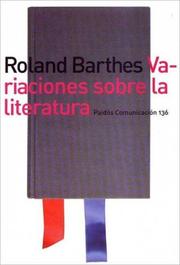 Cover of: Variaciones Sobre La Literatura