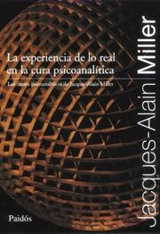 Cover of: La Experiencia de Lo Real en la Cura Psicoanalitica by Jacques-Alain Miller