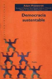 Cover of: Democracia Sustentable