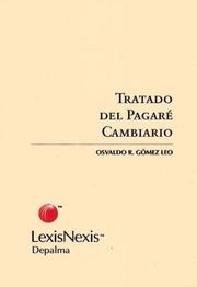 Cover of: Tratado del Pagare Cambiario