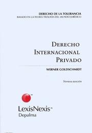 Cover of: Derecho Internacionalprivado
