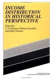 Cover of: Income distribution in historical perspective