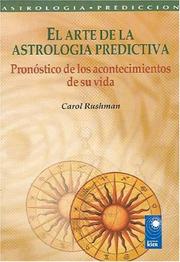 Cover of: El arte de la astrologia predictiva (Astrologia Prediccion)