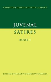 Cover of: Juvenal by Juvenal