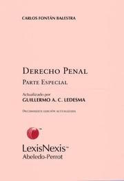 Cover of: Derecho penal, parte especial