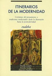 Cover of: Itinerarios de la Modernidad: Corrientes del Pensamiento y Tradiciones Intelectuales Desde la Ilustracion Hasta la Posmodernidad