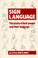 Cover of: Sign Language