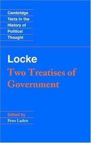 Cover of: Two treatises of government by John Locke