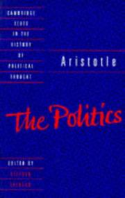 Cover of: The Politics by Aristotle