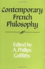 Cover of: Contemporary French philosophy