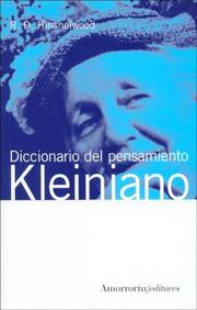 Cover of: Diccionario del Pensamiento Kleiniano