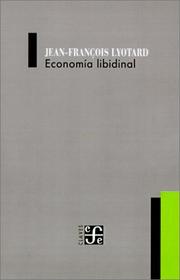 Cover of: Economia Libidinal by Jean-François Lyotard