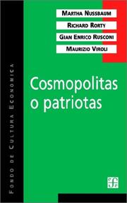 Cover of: Cosmopolitas O Patriotas