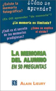 Cover of: LA Memoria Del Alumno En 50 Preguntas