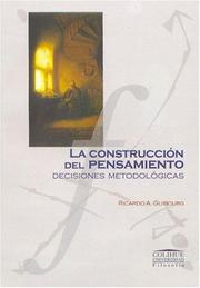 Cover of: La Construccion del Pensamiento by Ricardo A. Guibourg