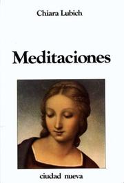 Cover of: The Meditaciones by Chiara Lubich
