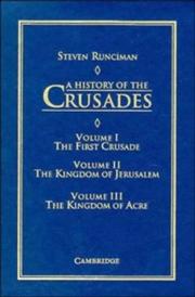 Cover of: A History of the Crusades 3 volume set