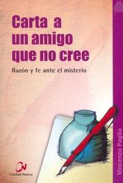 Cover of: Carta a Un Amigo Que No Cree